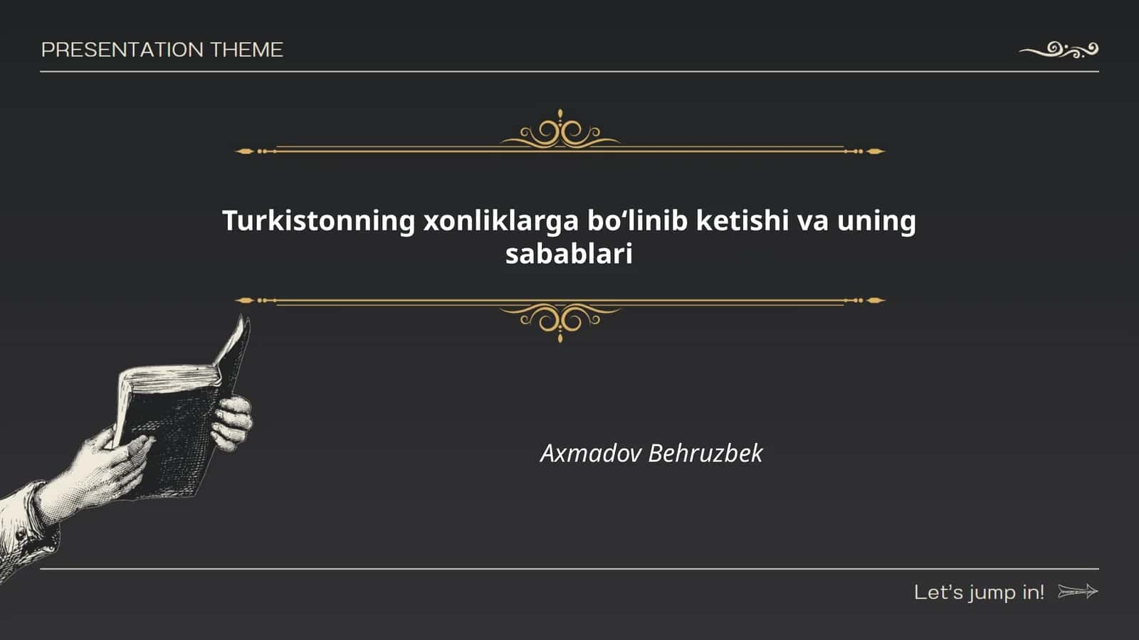Turkistonning xonliklarga boʻlinib ketishi va uning sabablari