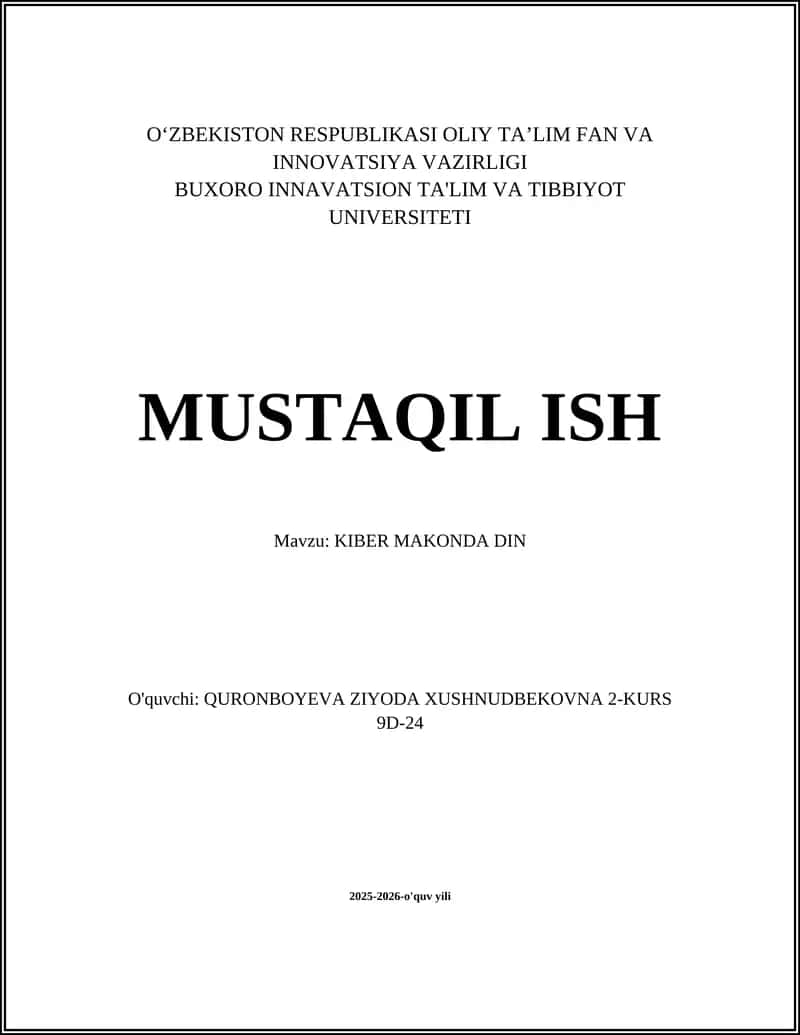 KIBER MAKONDA DIN