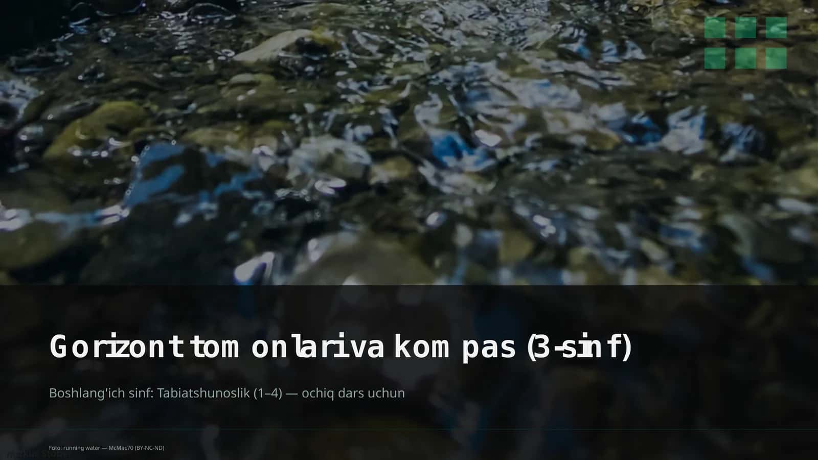 Gorizont tomonlari va kompas (3-sinf)