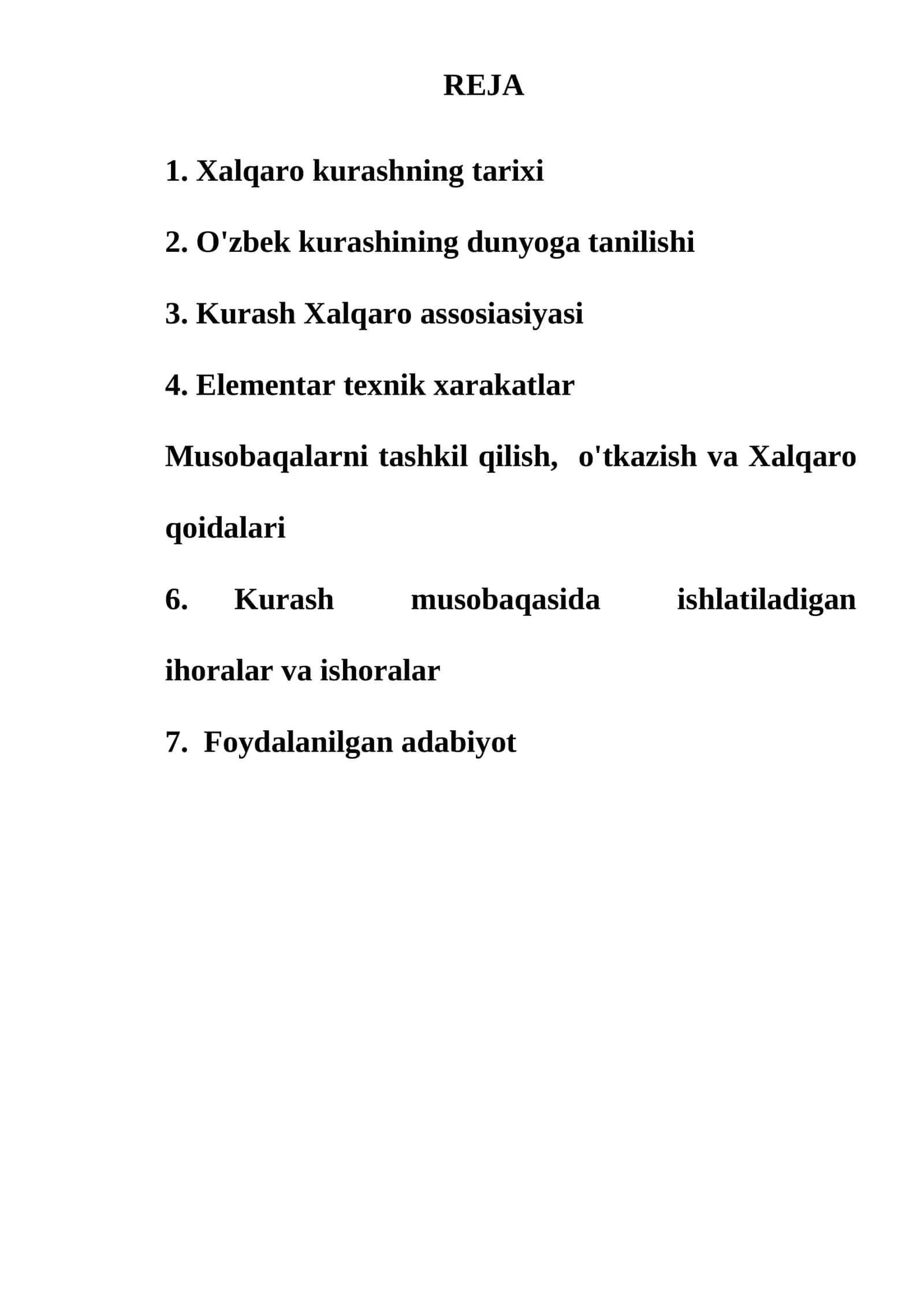 XALQARO KURAShNING TARIXI