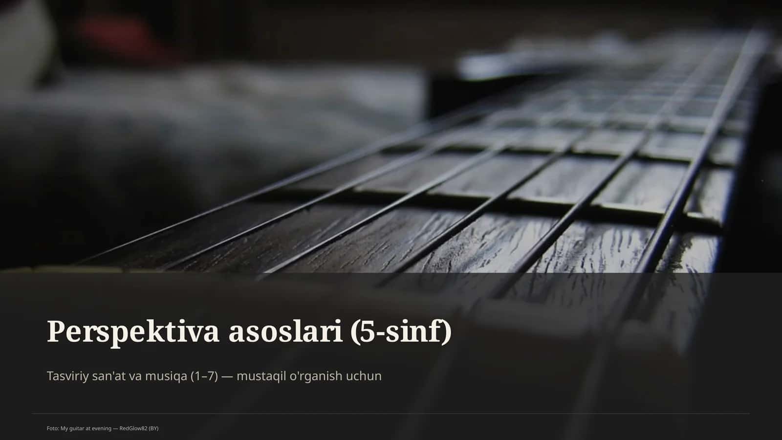 Perspektiva asoslari (5-sinf)