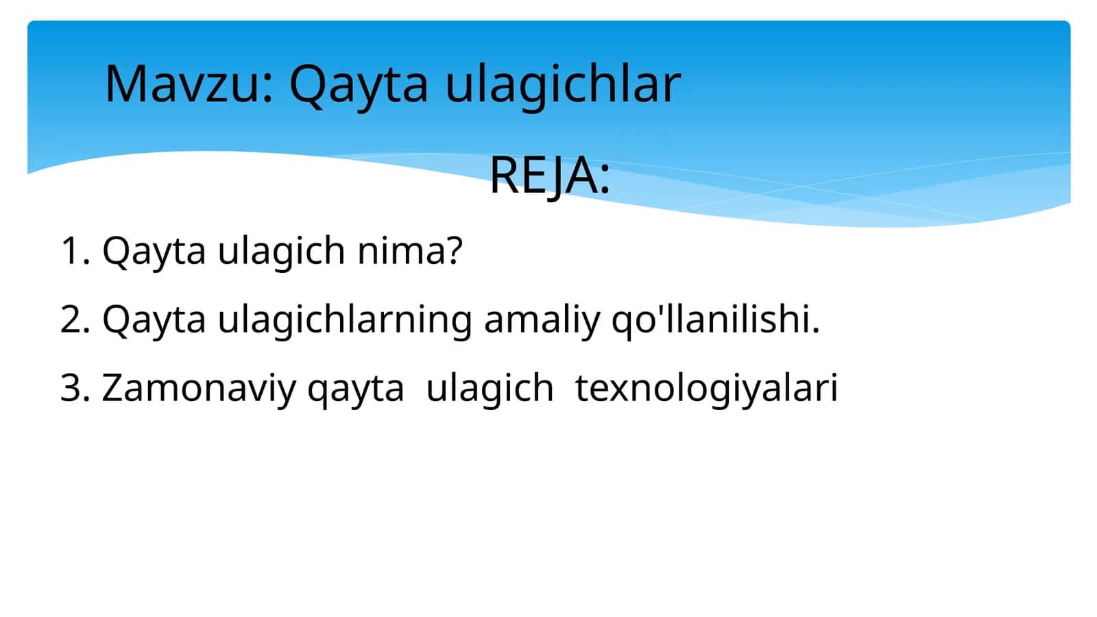 Qaytaulagichlar