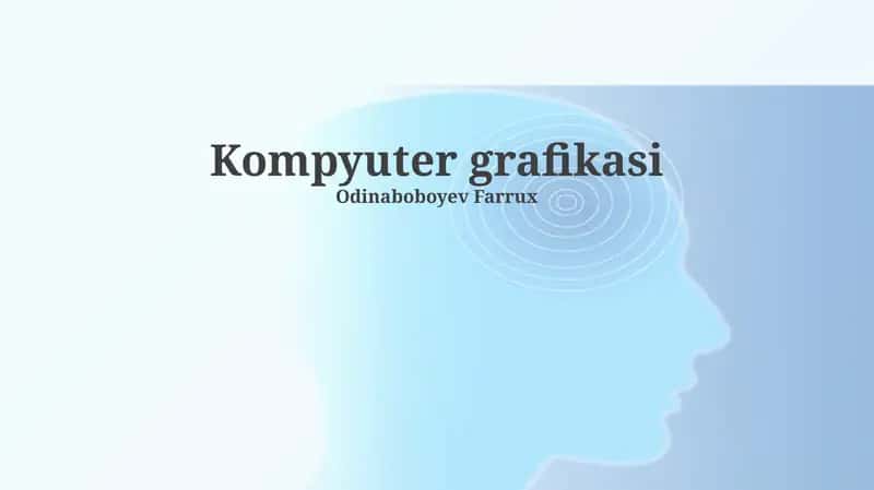 Kompyuter grafikasi