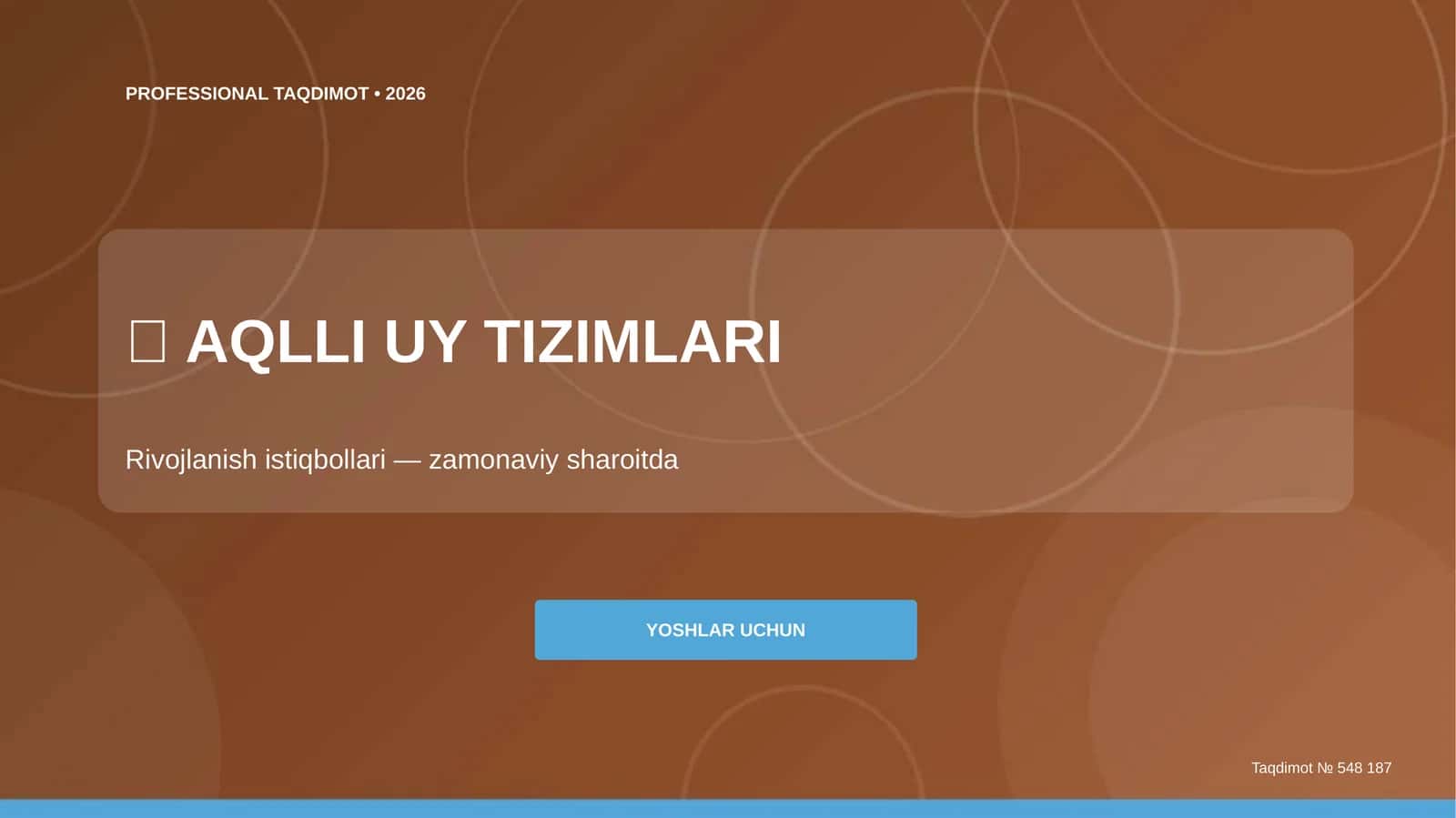 Aqlli Uy Tizimlari: Rivojlanish Istiqbollari