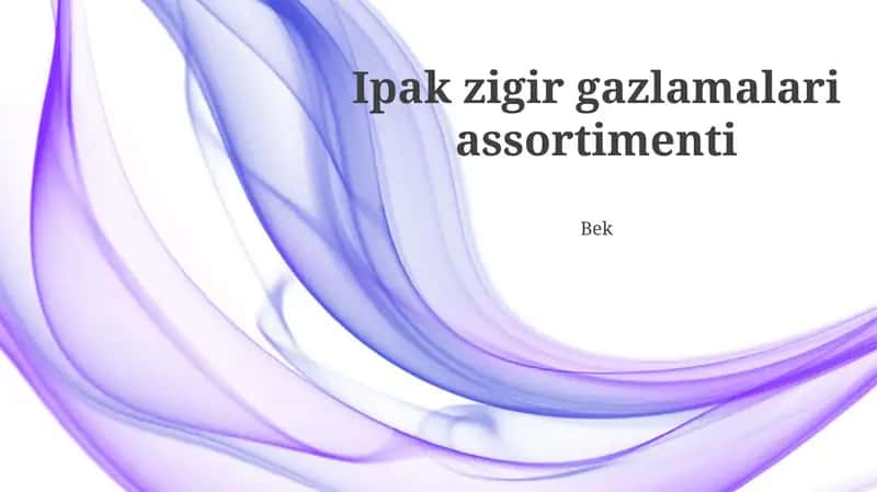 Ipak zigir gazlamalari assortimenti