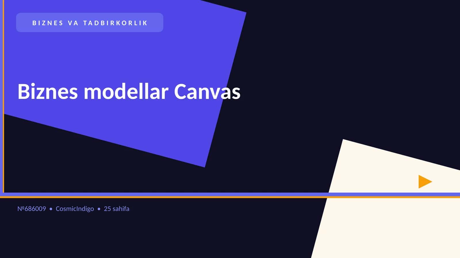 Biznes modellar Canvas