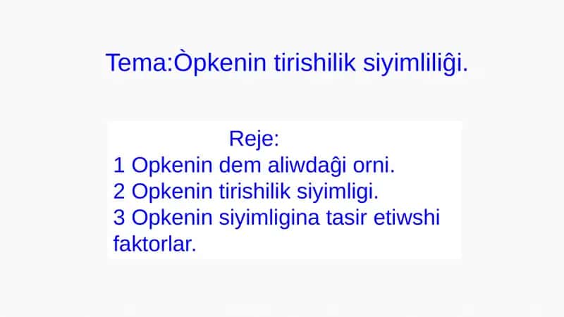 Ókpeniń tirishilik sıyımlılıǵı (ÓTS)