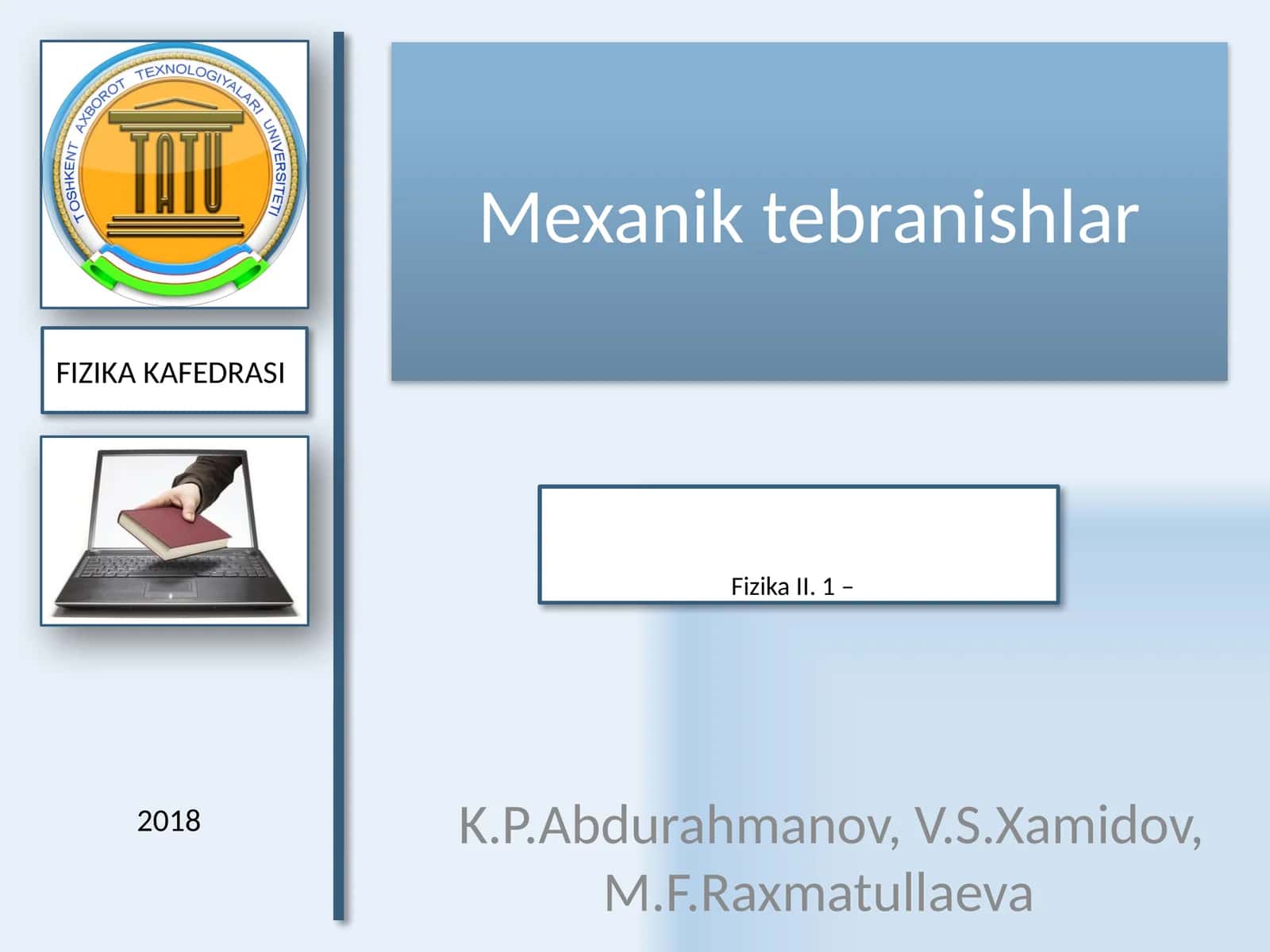 Mexanik tebranishlar