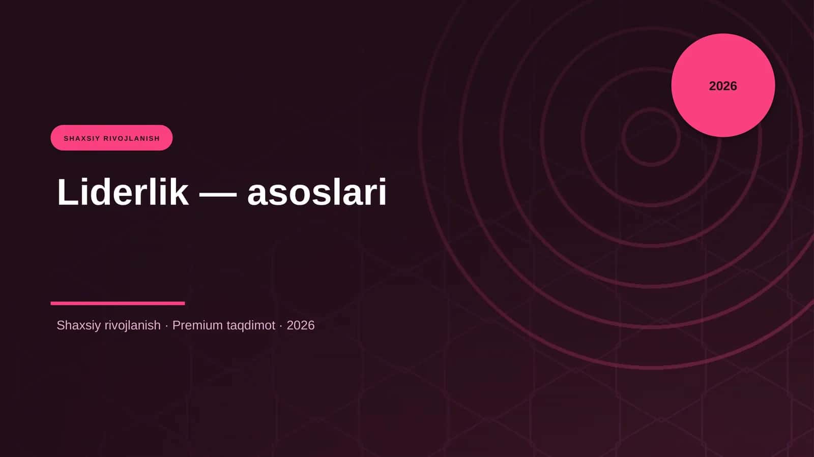 Liderlik — asoslari
