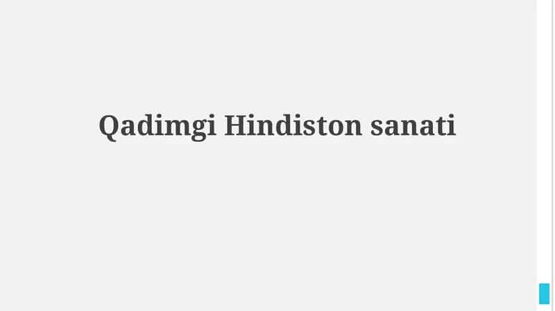 Qadimgi Hindistonsanati