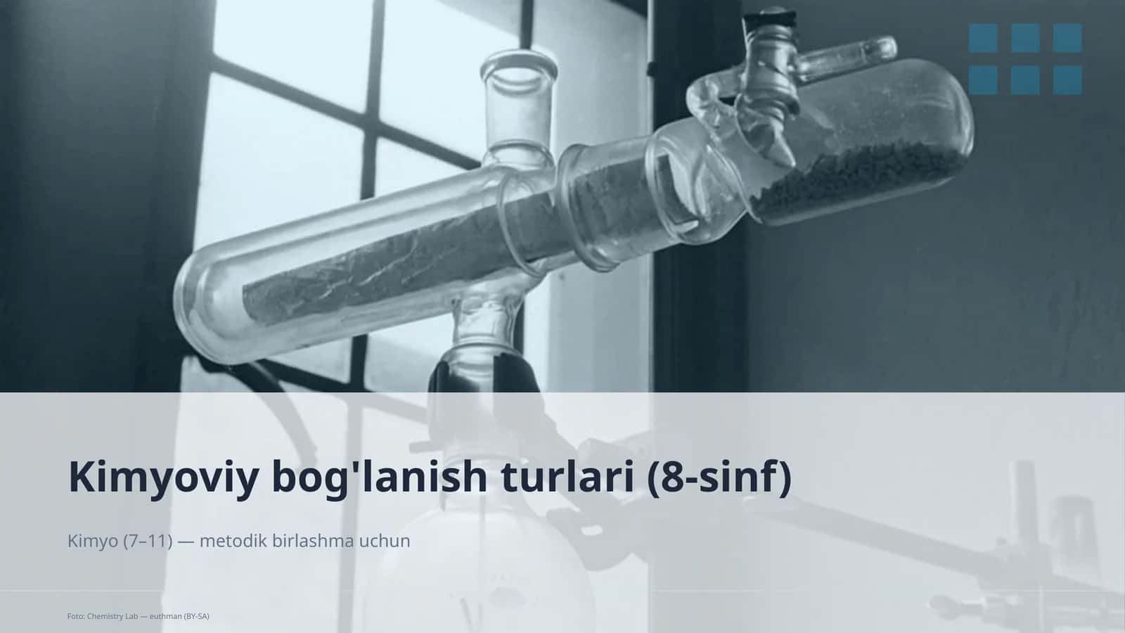 Kimyoviy bog'lanish turlari (8-sinf)