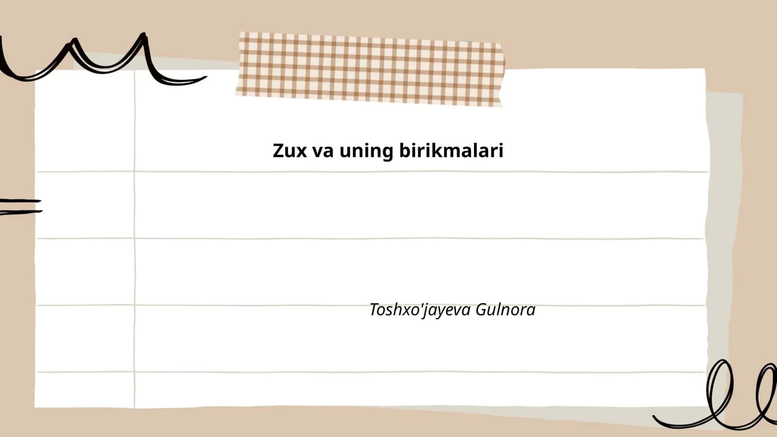 Zux va uning birikmalari