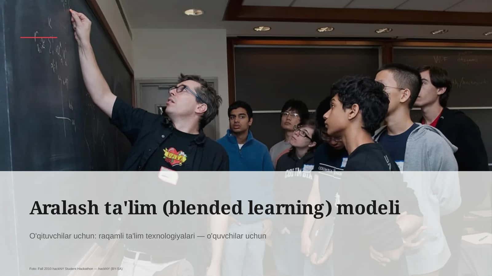 Aralash ta'lim (blended learning) modeli