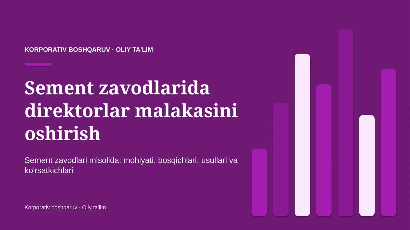 sement zavodlarida direktorlar malakasini oshirish 9220