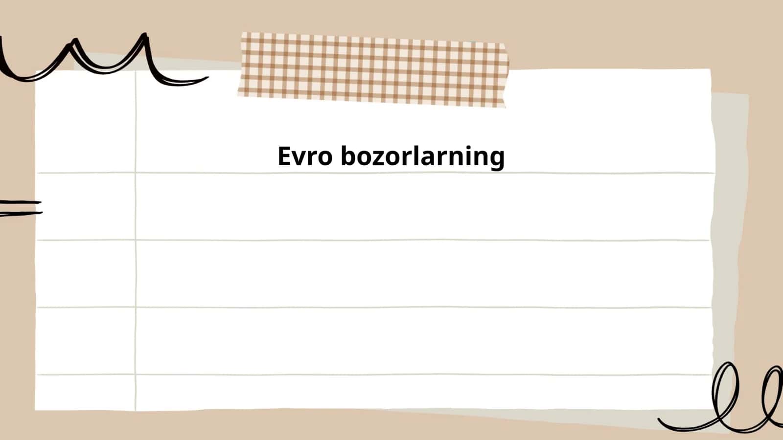 Evro bozorlarning rivojlanish tarixi