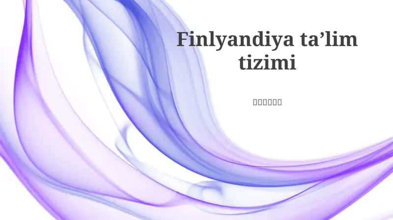 Finlyandiya taʼlim tizimi