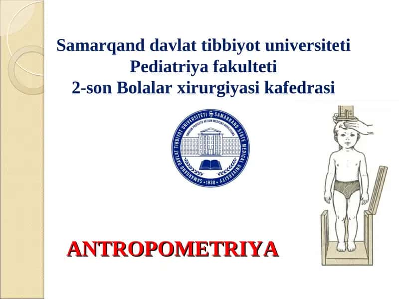 ANTROPOMETRIYA