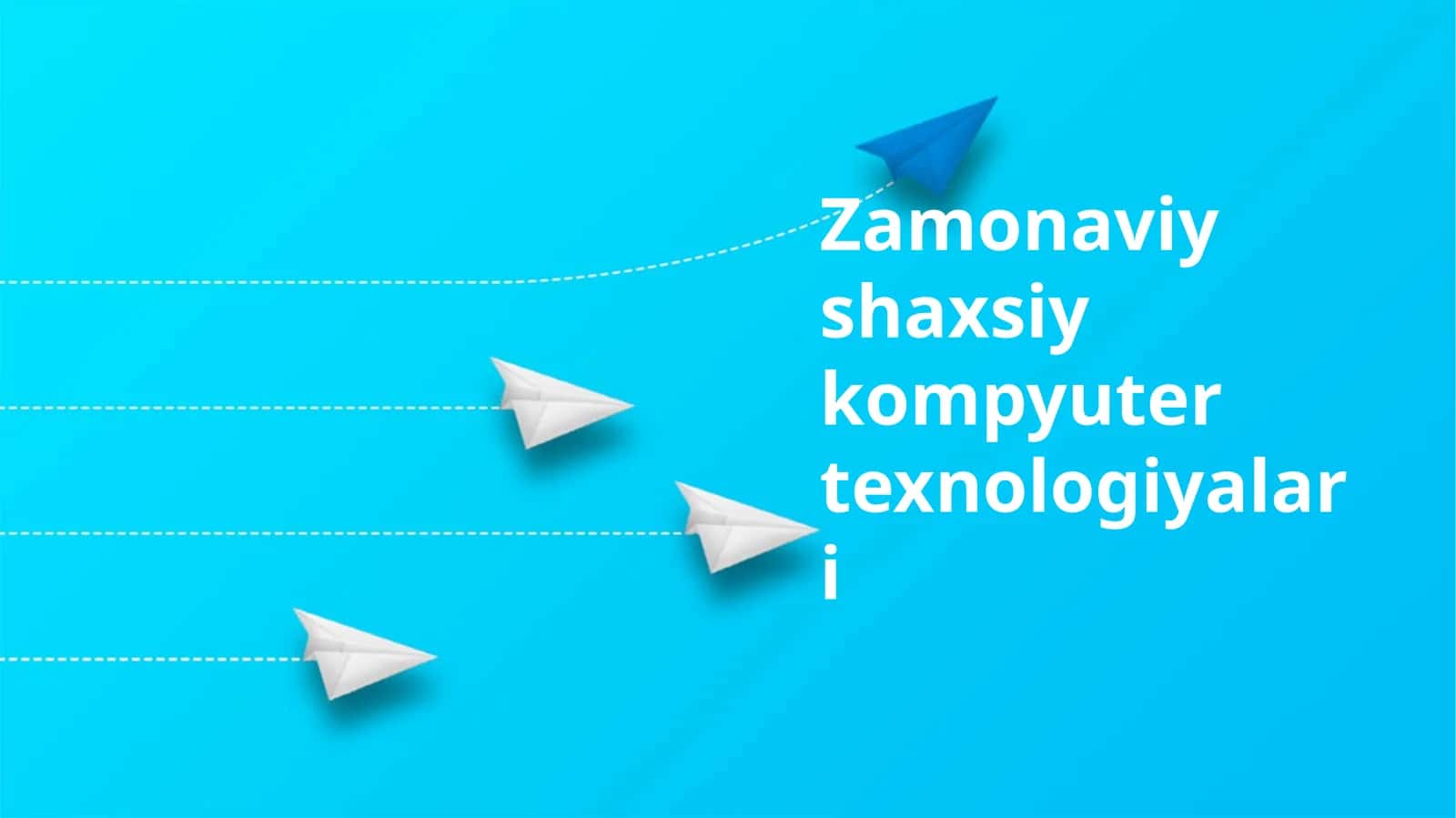 Zamonaviy shaxsiy kompyuter texnologiyalari