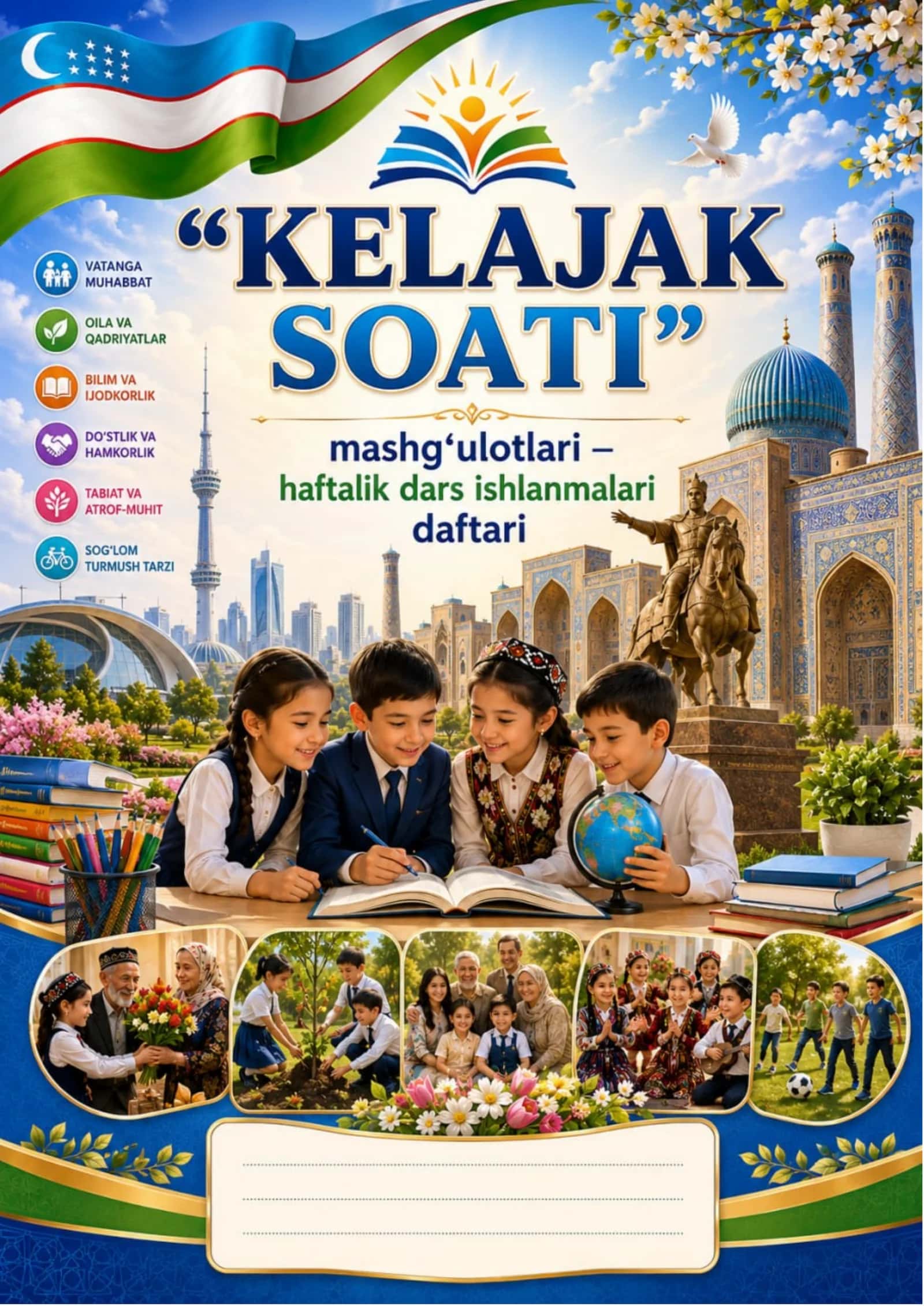 4 sinf o'quvchilari uchun kelajak soati qo'llanma