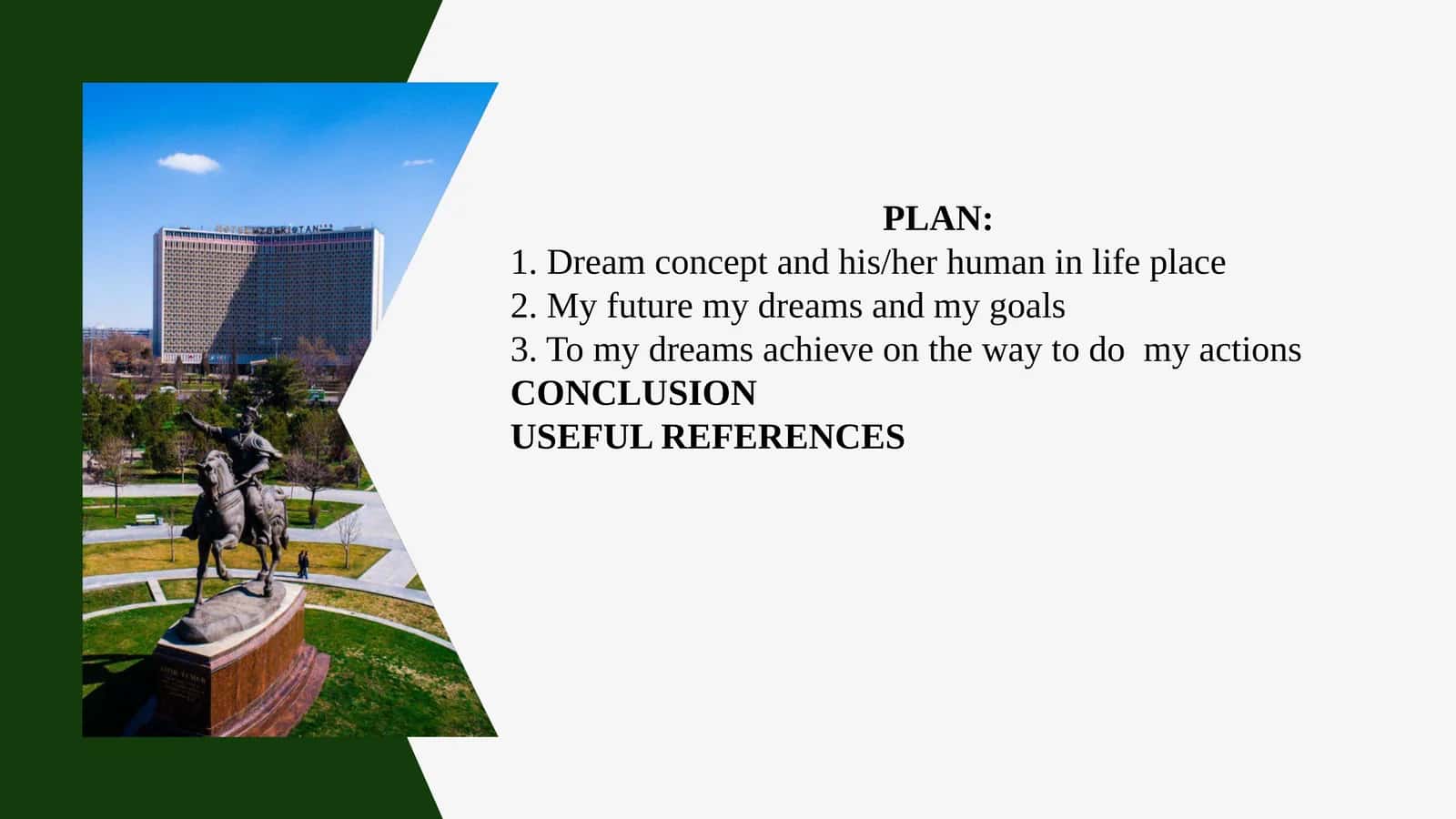 Dreamconceptandhis/herhumanin lifeplace