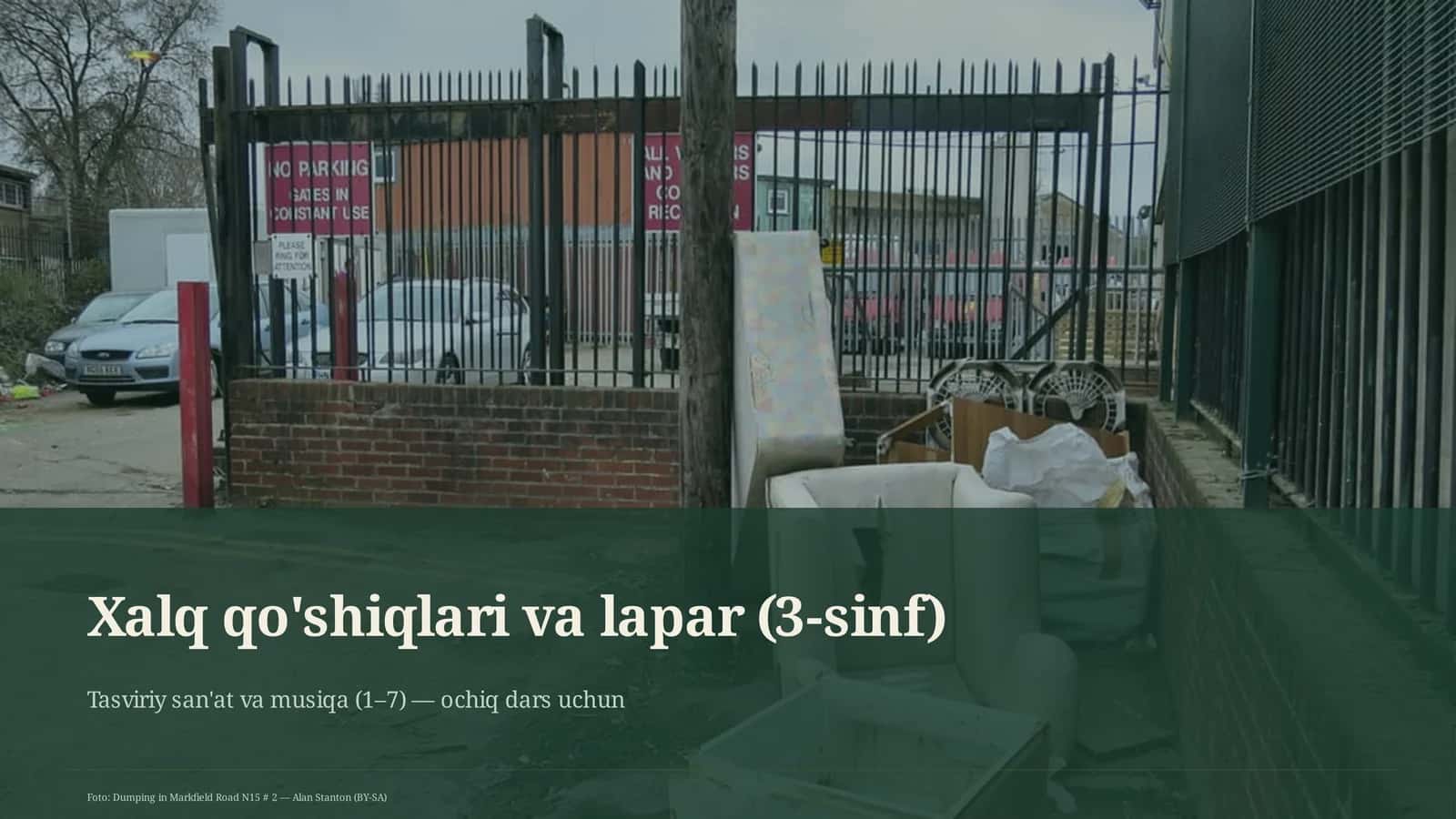 Xalq qo'shiqlari va lapar (3-sinf)