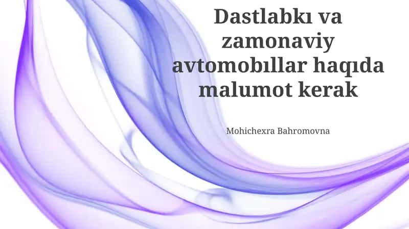 Avtomobil Sanoatining Kelajagi: Tendentsiyalar va Ta'sir