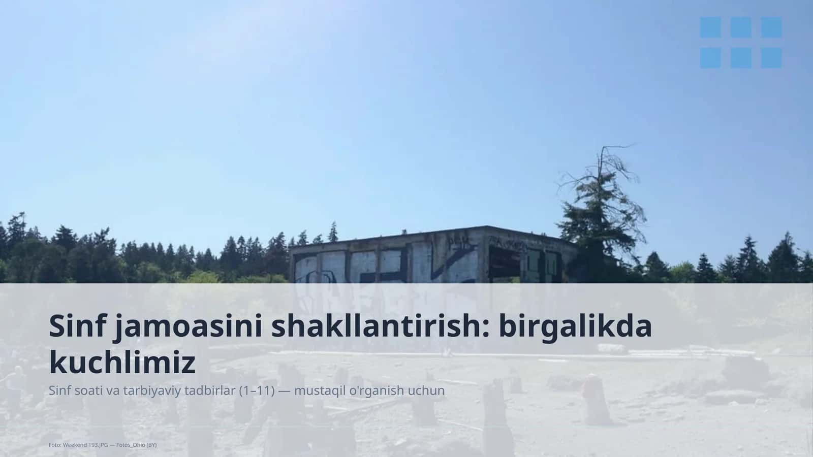 Sinf jamoasini shakllantirish: birgalikda kuchlimiz