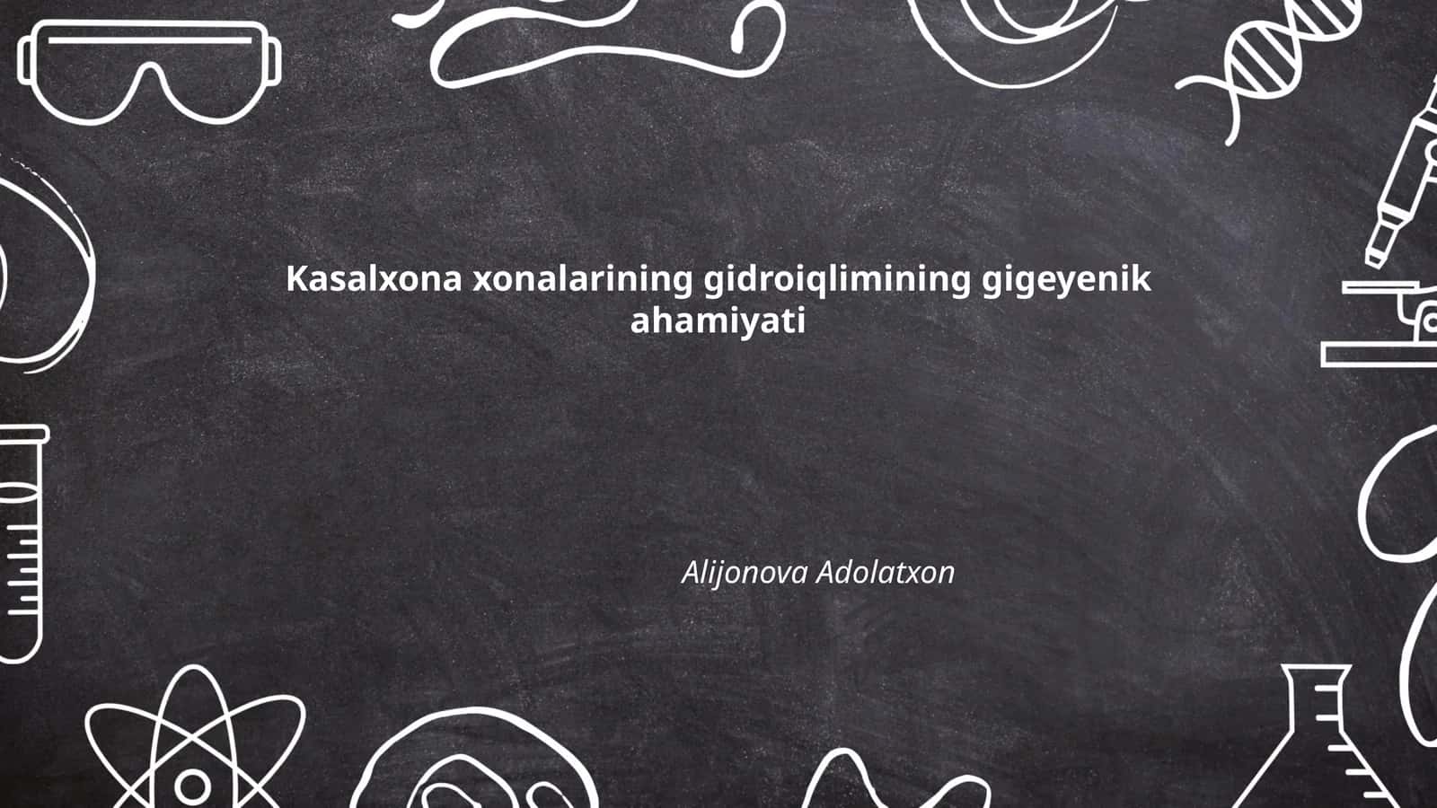 Kasalxonalar gidroiqlimi