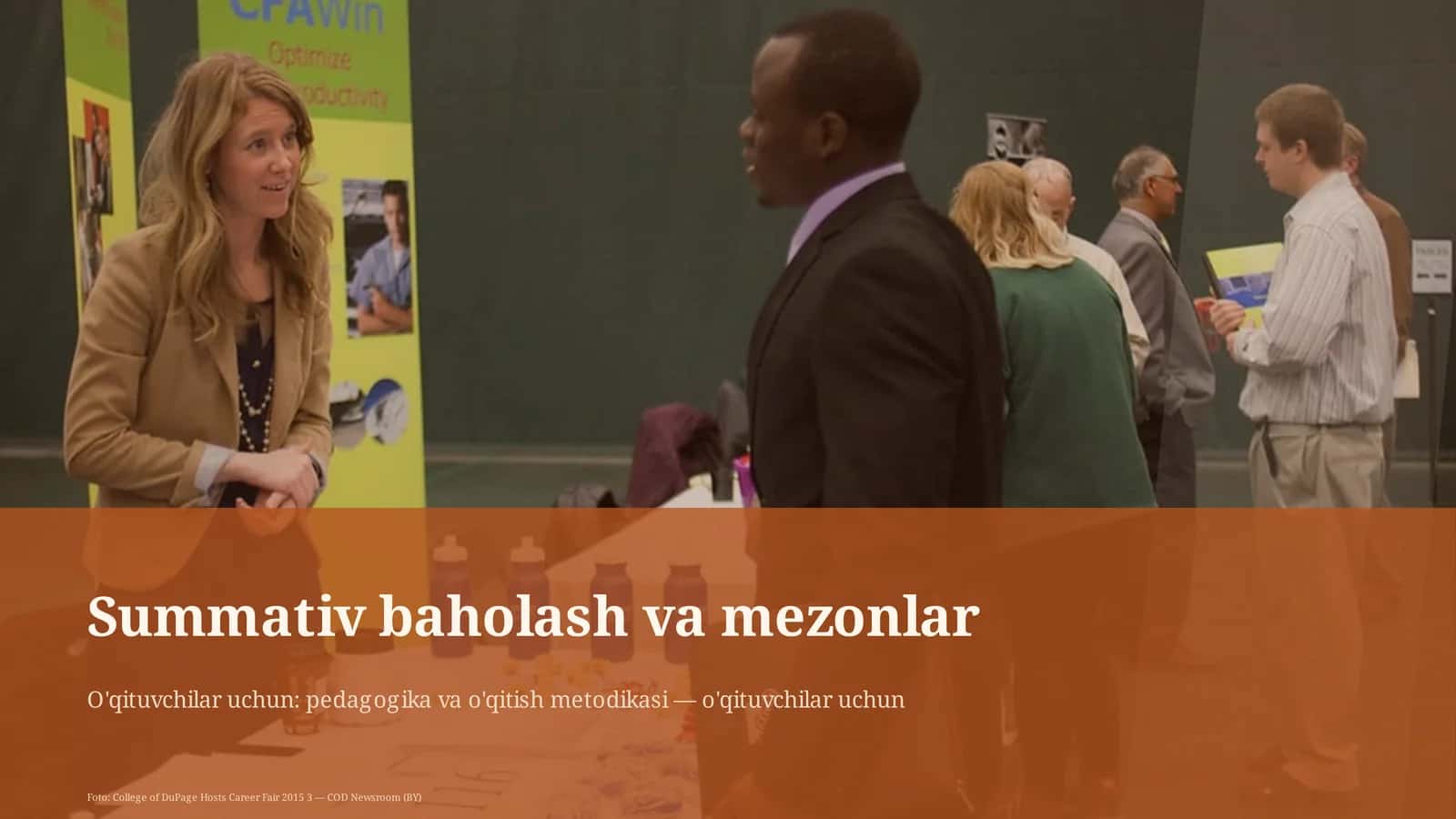 Summativ baholash va mezonlar