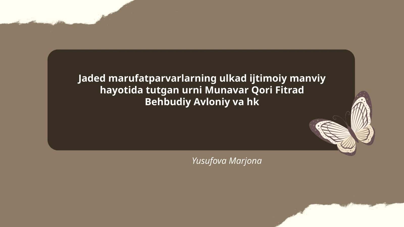 Jadidchilik harakati tarixi