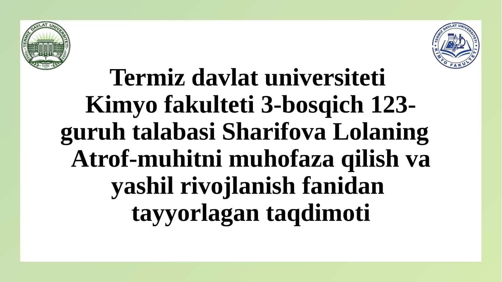 Biosferada moddalar aylanishi: uglerod, azot, kislorod, suv sikllari