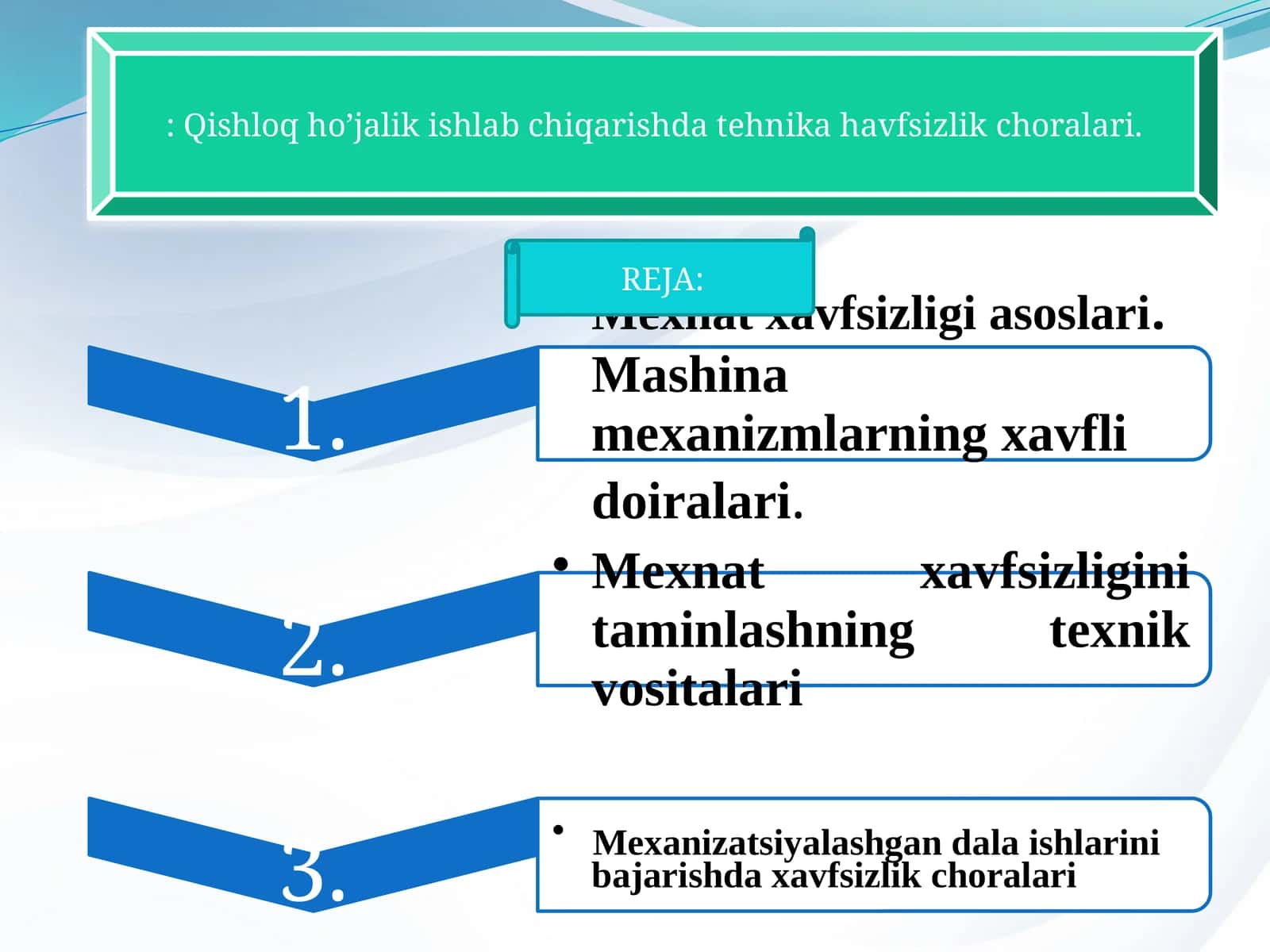 Ishlovchilarning mehnat xavsizligi
