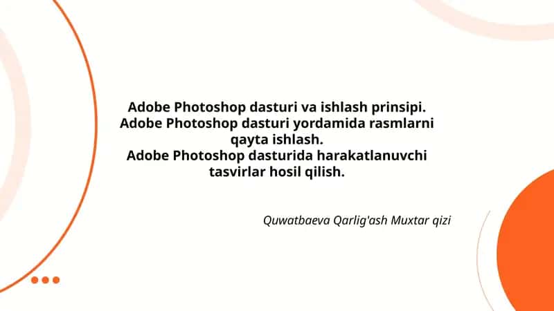 Adobe Photoshop dasturi