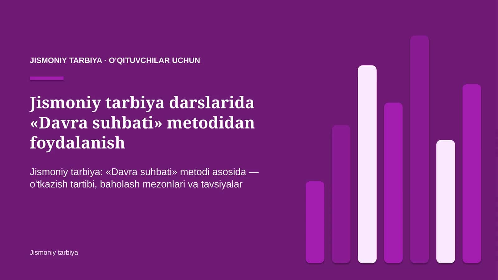 jismoniy tarbiya darslarida davra suhbati metodidan foydalanish 9626