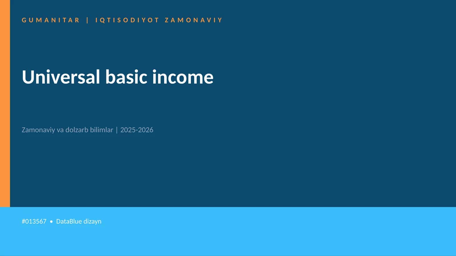 Universal basic income