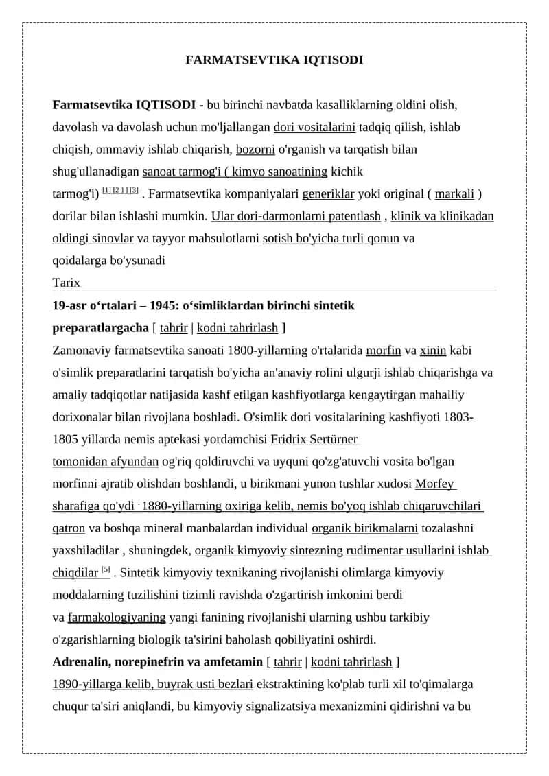 FARMATSEVTIKA IQTISODI