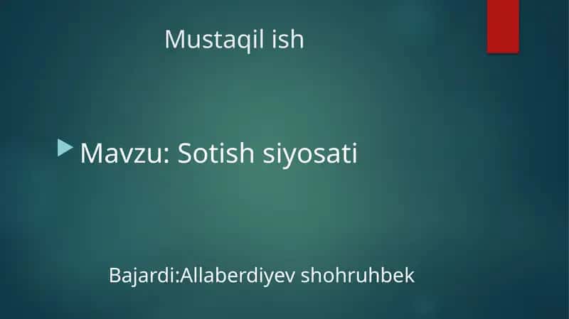 Standart qaytarish siyosati