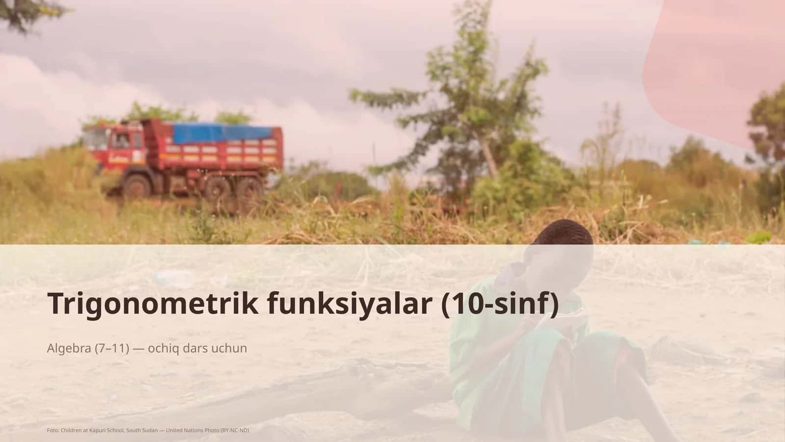 Trigonometrik funksiyalar (10-sinf)