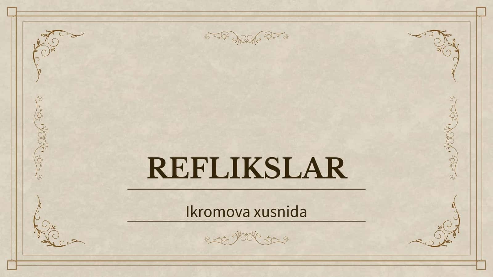 REFLIKSLAR