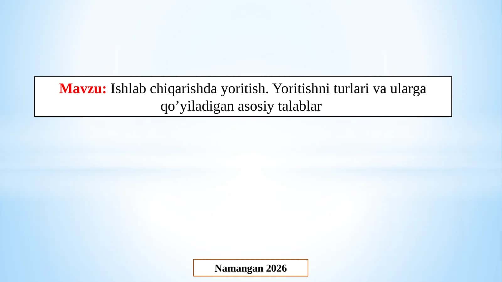 Namangan 2026