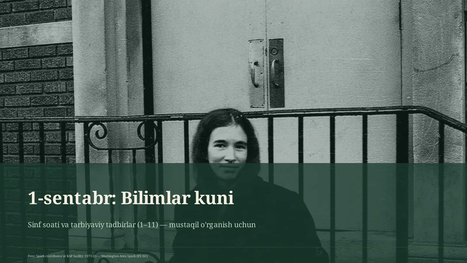 1-sentabr: Bilimlar kuni