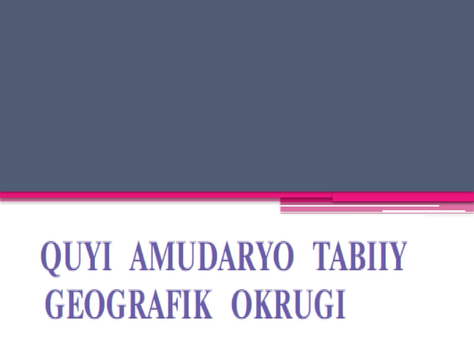 Quyi Amudaryo geografik okrugi