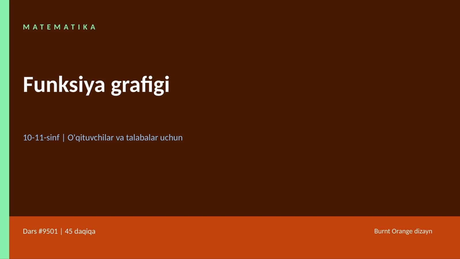 MATEMATIKA Funksiya grafigi