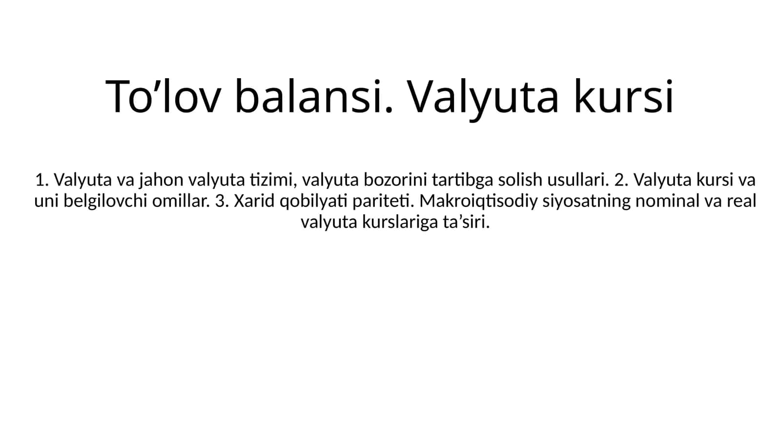 Valyuta kursi