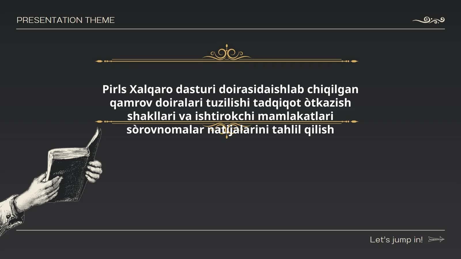 Pirls Xalqaro dasturi doirasidaishlab chiqilgan qamrov doiralari tuzilishi tadqiqot òtkazish shakllari va ishtirokchi mamlakatlari sòrovnomalar natijalarini tahlil qilish