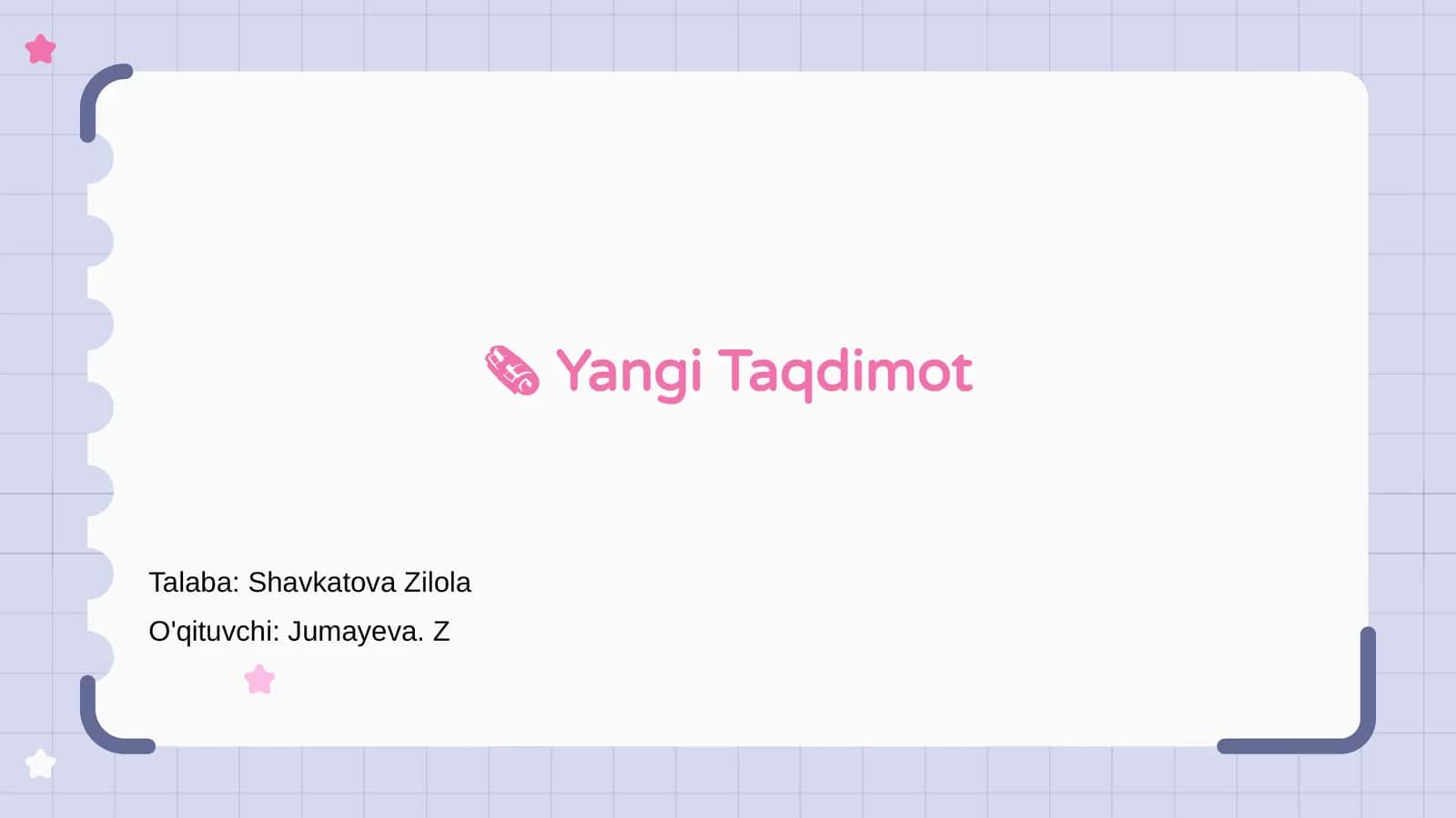 Yangi Taqdimot