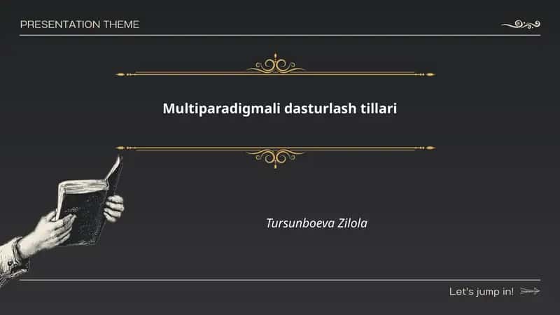 Multiparadigmali dasturlash tillari