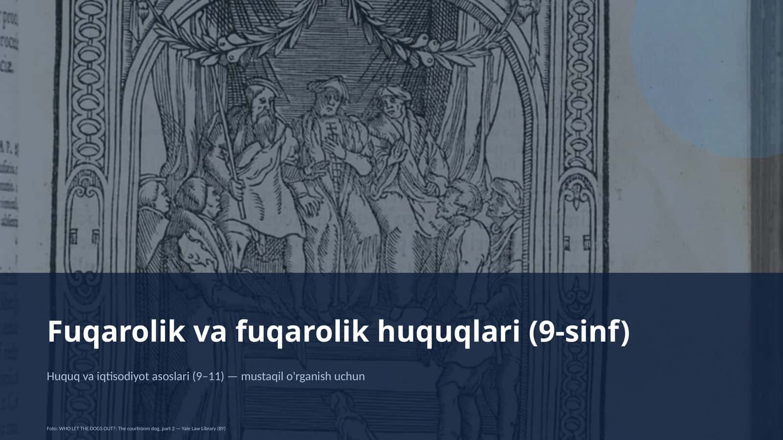 Fuqarolik va fuqarolik huquqlari (9-sinf)