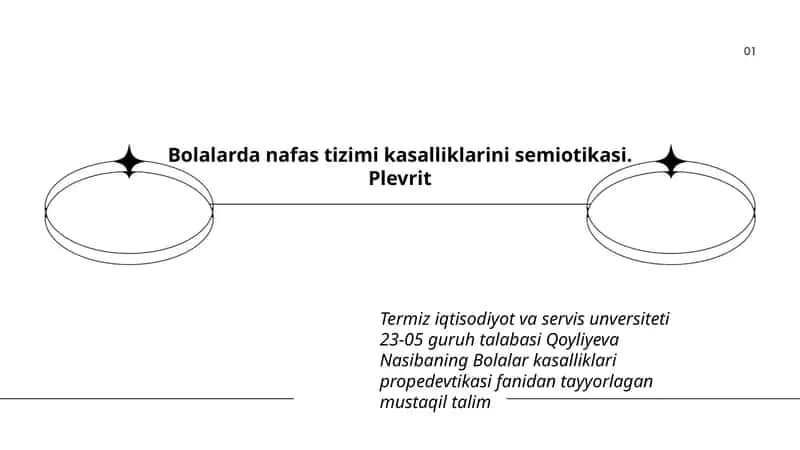 Bolalarda nafas tizimi kasalliklarini semiotikasi