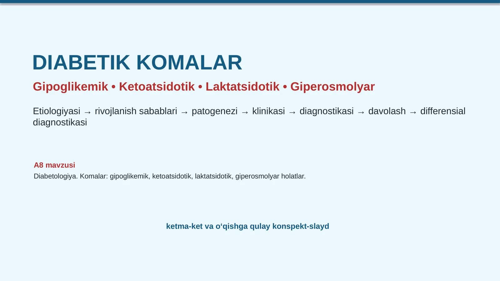 Diabetik komalar